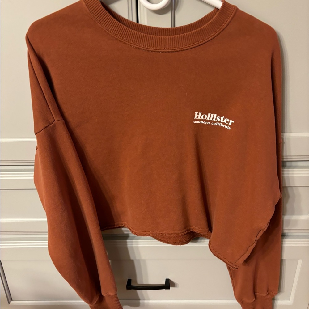 Hollister crop long sleeve top